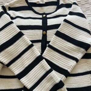 Striped Black and White Sweater